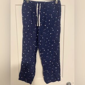 Forever 21 Navy Christmas Print Pajama Pants